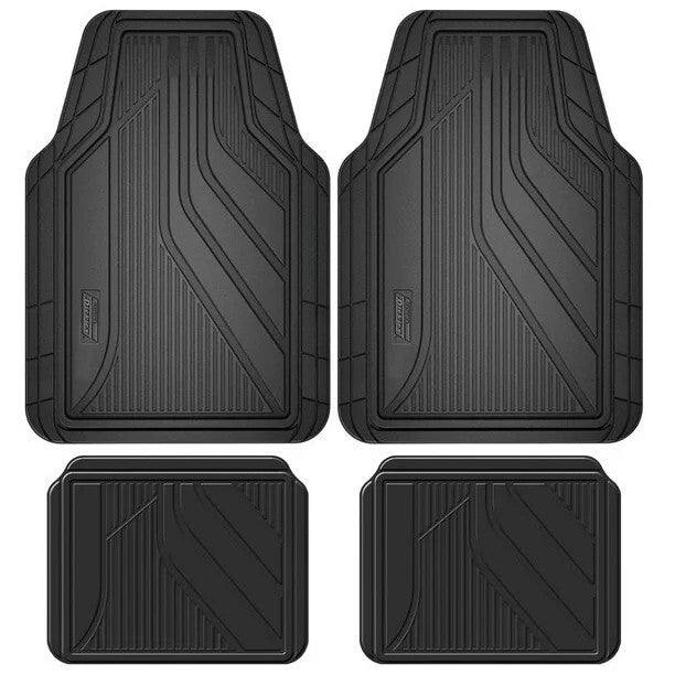 Genuine Dickies Universal Automotive Floor Mats Trim to Fit All-Weather Rubber