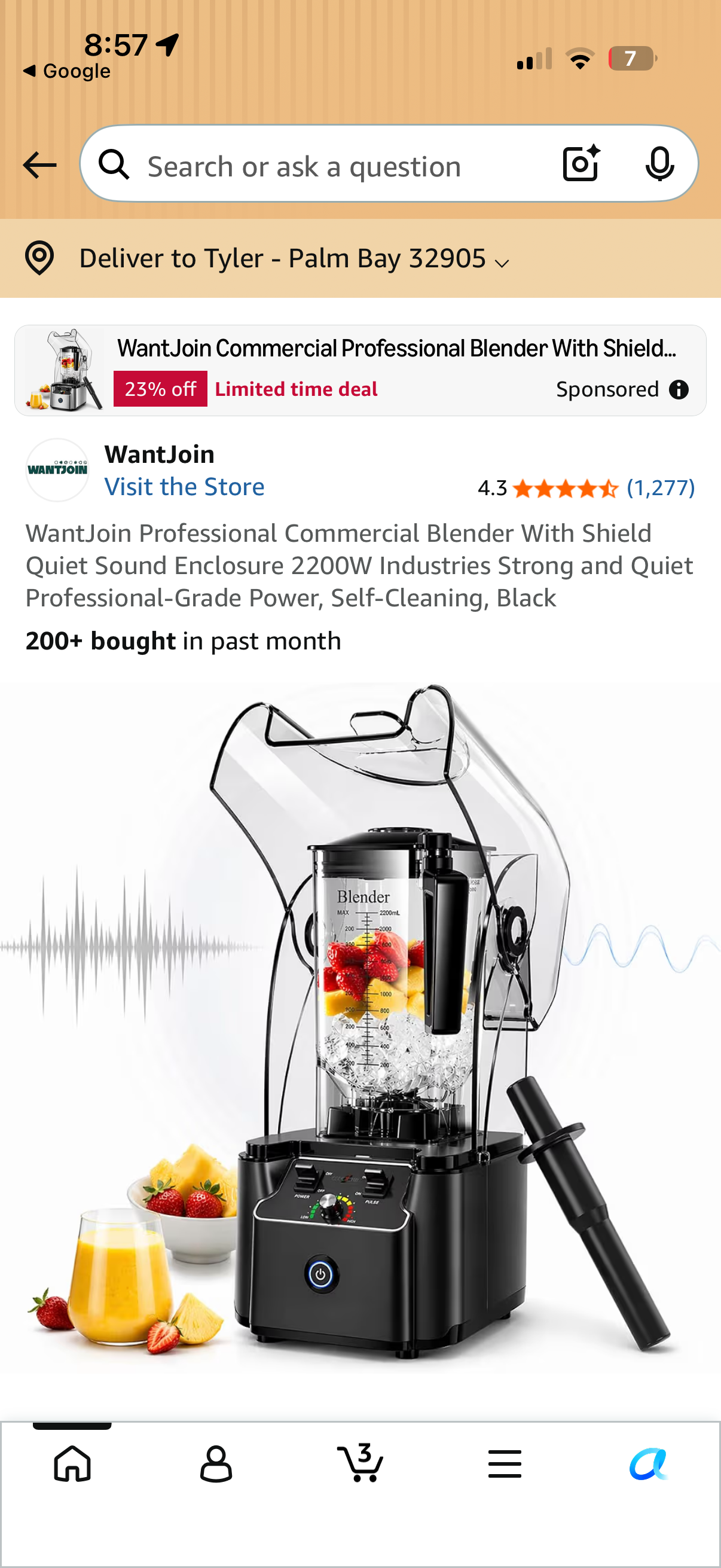 Wantjoin Commercial Blender