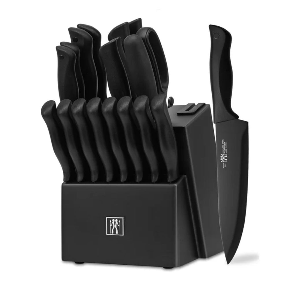 HunterDual 19-Piece Kitchen Knife Set with Block