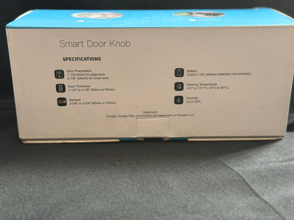 Veise VE008 Smart Door Knob – Biometric Keyless Entry Handle for Interior Doors￼