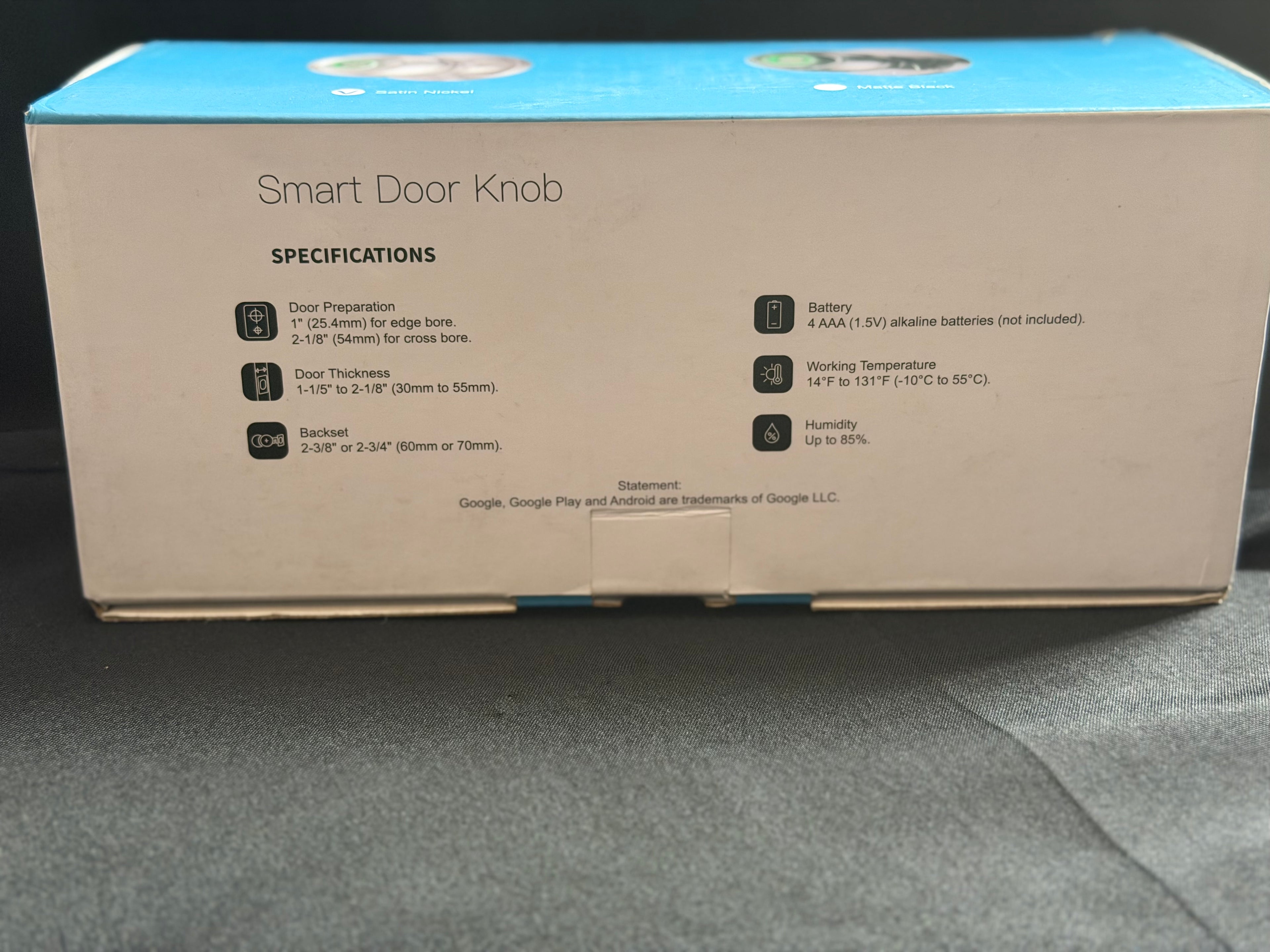 Veise VE008 Smart Door Knob – Biometric Keyless Entry Handle for Interior Doors￼