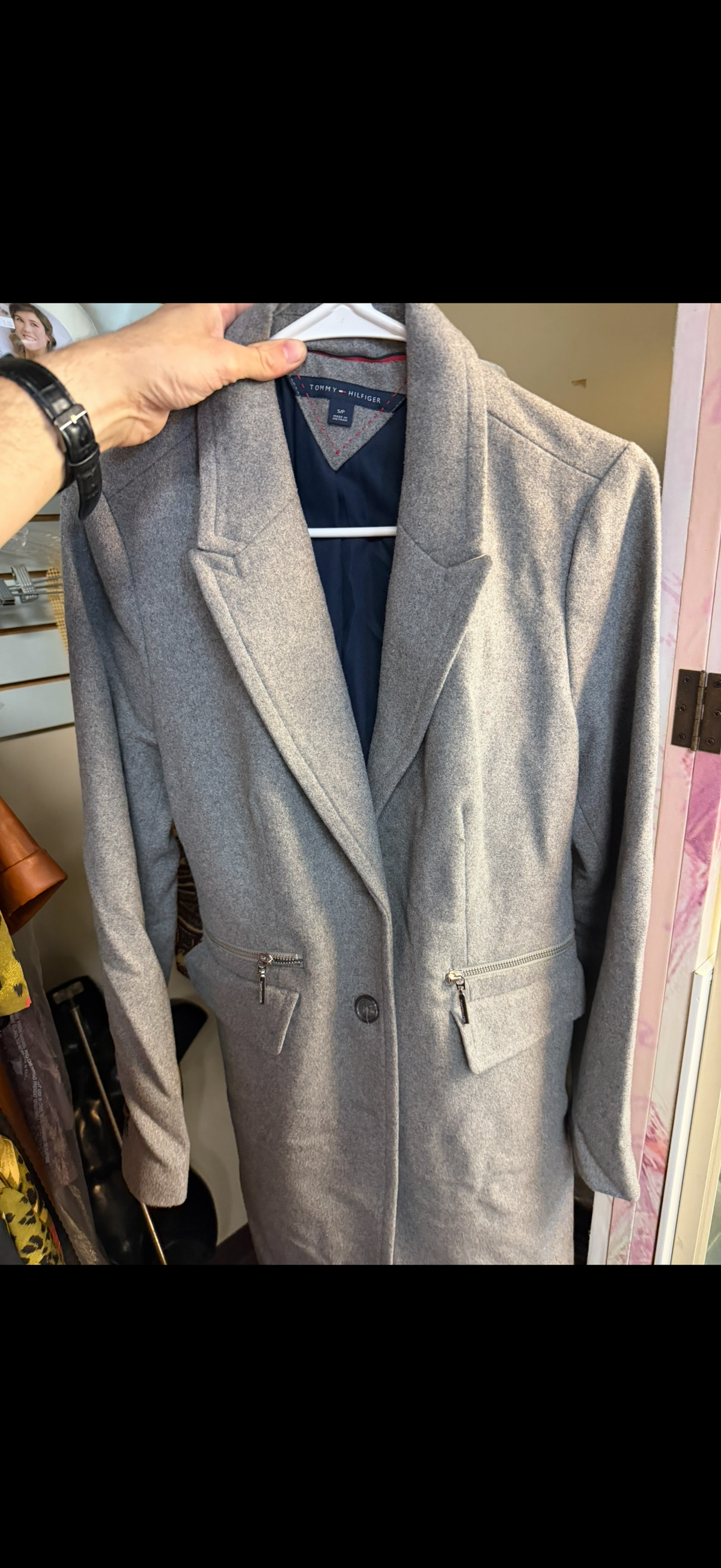 Tommy Hilfiger wool-blended coat