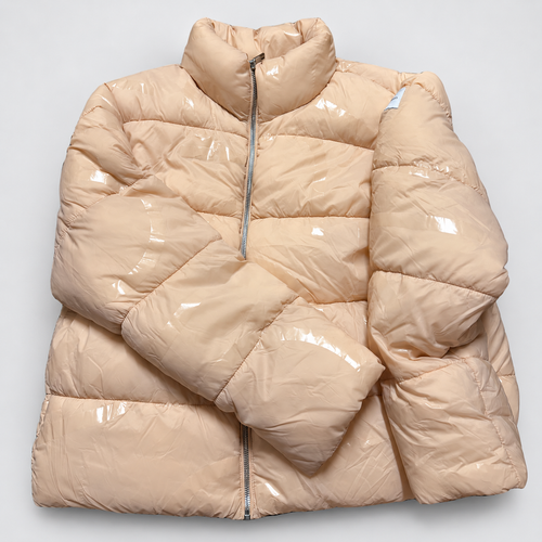 Calvin Klein Glossy Puffer Jacket - Cream - XL — edited neutral-background presentation; see original photos for condition