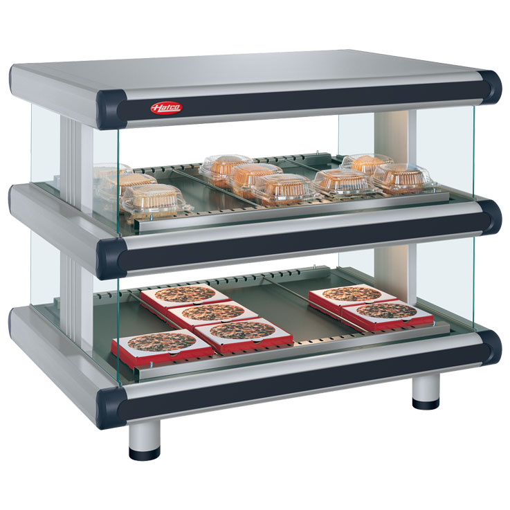 Official Hatco manufacturer GR2SDH-30D photo, smaller version from same dual-shelf series; reference only, not the actual listed unit